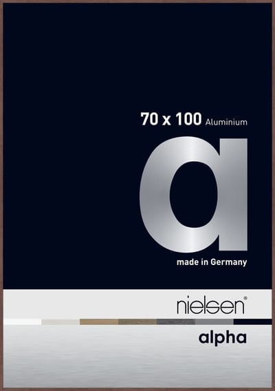 Nielsen Alpha Aluminium Wissellijst Wenge 70x100cm