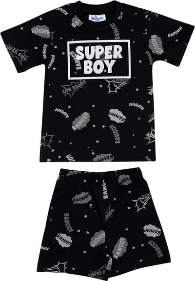 Super Boy Shortama Zwart maat 92