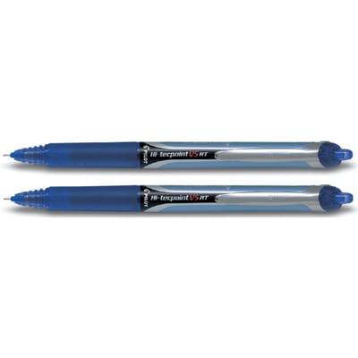 Pilot Roller Hi-Tecpoint V5 en V7 Retractable V5 schrijfbreedte 025 mm blauw