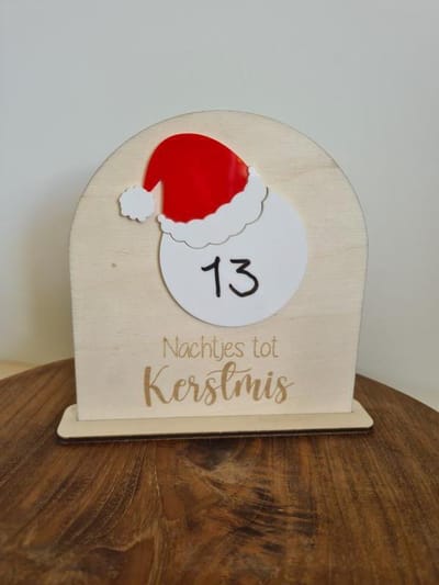 Aftelkalender Kerstmis - Nachtjes tot kerst - Aftellen naar kerstavond - Aftel kalender naar kerst avond
