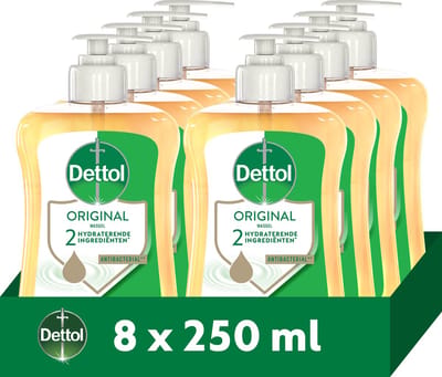 Dettol Handzeep Original 250ml - 8 stuks - Voordeelverpakking