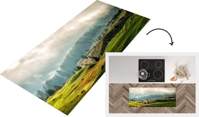 Keukenloper - Loper keuken - Alpen - Bos - Bomen - 120x50 cm - Keukenloper vinyl
