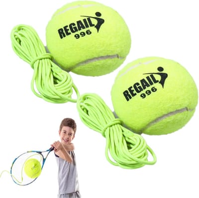 Tennisballen met Touw voor Indoor en Outdoor Training - Hoge Elasticiteit en Duurzaam