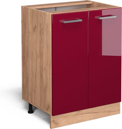 Vicco R-Line Keukenonderkast – 60 cm zonder werkblad Rode hoogglans