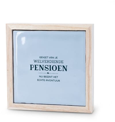 Liefs in een lijstje - Geniet van je welverdiende pensioen