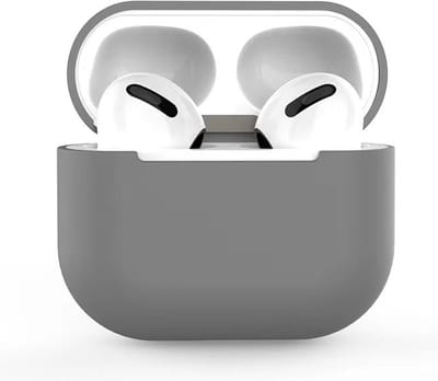 AirPods 3 Hoesje Silicone Case - AirPods 3 Case Siliconen Hoes - AirPods 3 Hoes Cover - Grijs