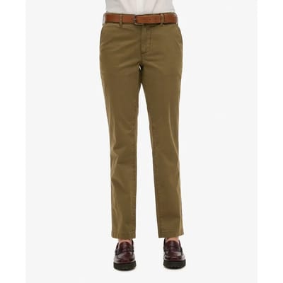 Vrouwelijke chino broek met middellange taille Superdry