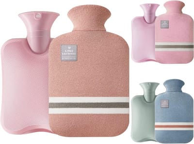 Warmwaterzak 1,8 liter met zacht deksel voor optimale warmte en comfort in de winter, veilig voor kinderen en volwassenen