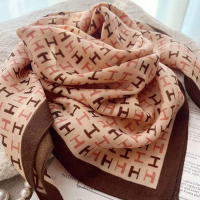 Magnetische sluiting doekjes - 70cm - katoen-linnen halsdoekjes - comfortabele nekwarmer - elegant en veelzijdig te combineren - ook te gebruiken als blouse, sjaal of decoratieve accessoire -Katoen linnen handdoek-HH oranje