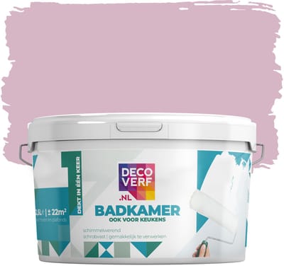 Decoverf badkamer verf lichtroze, 2.5L
