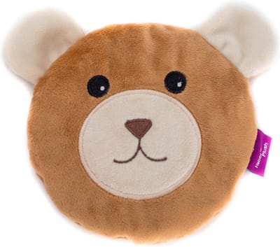 Habibi Warmte/magnetron opwarm knuffel - Beertje - bruin - 15 cm - pittenzak