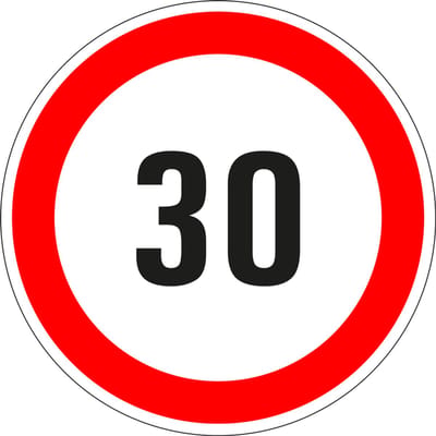 30 bord - kunststof 100 mm