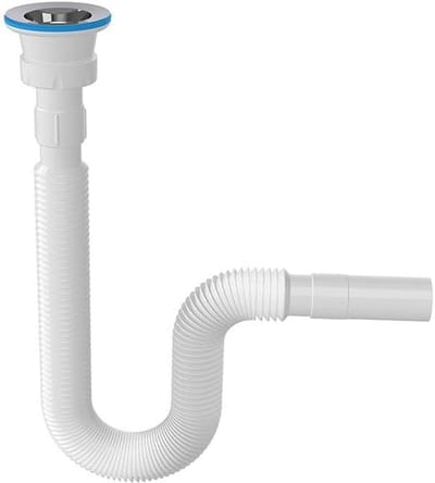 Flexibele Sifon - Afvoerbuis Waterslot - Onder de gootsteen - Uitschuifbaar ontwerp - 1 1/4" 32ø - Grijs