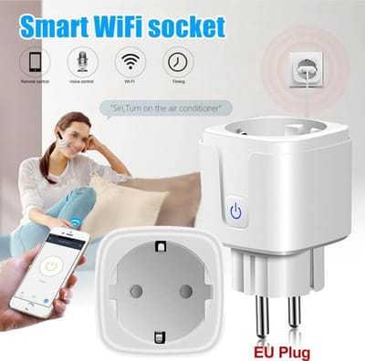 2x Slimme Stekker - Smartkabel.nl - WiFi - Smart Plug - Google Home & Amazon Alexa - Tijdschakelaar & Energiemeter via Smartphone App - Smart Home