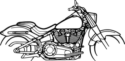 Harley Davidson wanddecoratie - Harley Davidson Fatboy - muurdecoratie - houten wandbord - mancave - motor decoratie - motor - motorfiets