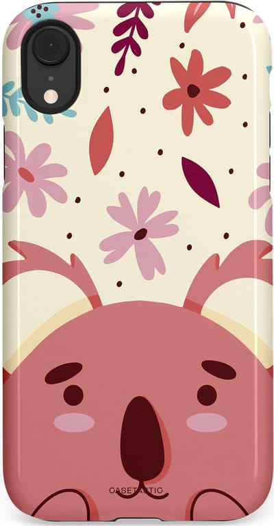 Casetastic Hoesje Geschikt voor Apple iPhone Xr - Stijlvolle Beschermende Duo-layer Case - Koala knuffel