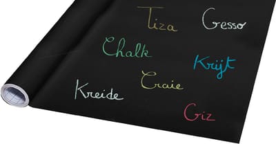 Wonday krijtbord-folie, zelfklevend, op rol, zwart