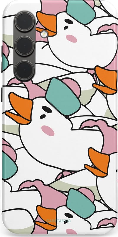 Casetastic Hoesje Geschikt voor Samsung S24 Plus - Stijlvolle Beschermende Duo-layer Case - Gansmatroos