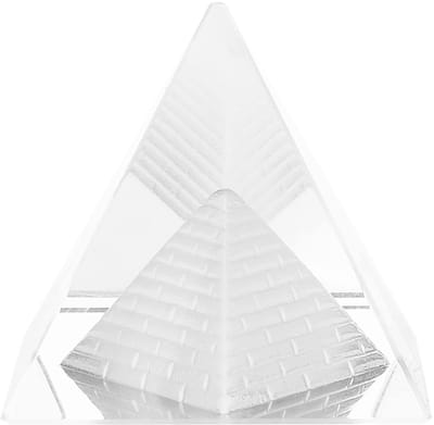 Dailygoods- Kristallen Piramide - Decoratie Woonkamer - Verzamelbare Figurines - K5 Wit Kristal - Hoogwaardige Kwaliteit - 100% Gloednieuw