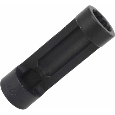 Douille pour écrou de jambe de force Haute résistance Efficace 12 points 81 mm Outil de dépose de jambe de suspension Ajustement universel pour voitures 16 mm 0,63 po black