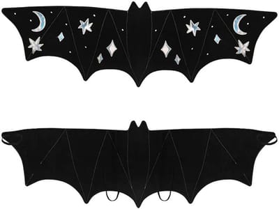 PartyDeco - Vleermuis vleugels - zwart - Halloween - Halloween accessoires - Halloween verkleden