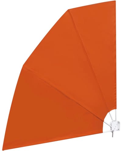 Zijluifel Balkonwaaier - 210 x 210 cm - Terracotta - Inklapbaar Privacyscherm - UV- & Weerbestendig - Wandmontage - Windscherm voor Terras & Balkon