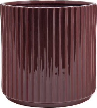 XLBoom Ikon Bloempot Wijnrood - Keramisch, vaatwasbestendig design pot - Verkrijgbaar in Maroon | Green | Black - Duurzaam keramiek voor stijlvol wonen