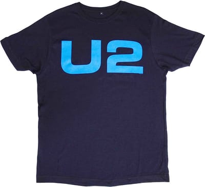 U2 - Logo E+I 2018 Tour Dates Heren T-shirt - S - Donkerblauw