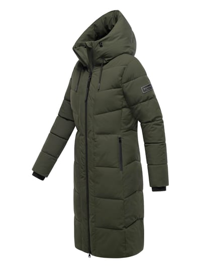 Navahoo dames wintermantel SCHOKOKUSS – elegant, warm & functioneel