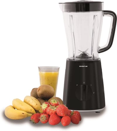 Inventum NB450B - Blender - 1,5 liter - 2 snelheden en pulsestand - 500 watt - Smoothie maker - Zwart