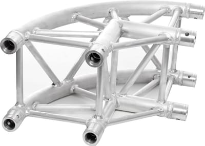 Global Truss F34 2-Weg hoek C21 90° afgerond, F34C21-R500 - Hoeken