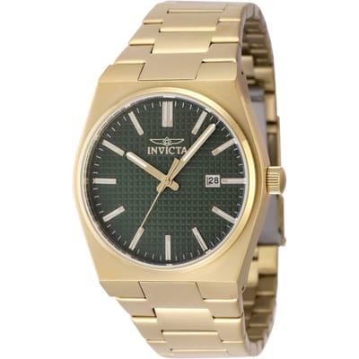 Invicta Speedway 48399 Heren Horloge - Quartz Uurwerk - Roestvrij Staal met groene Wijzerplaat - 40mm