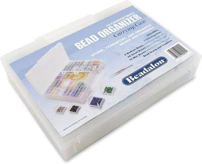 Opbergdoos met vakjes - Sorteringsbox - Kleine spullen organiseren - 55 vakjes - 20 x 25 x 4.5 cm - Transparant