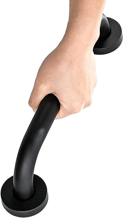 Veiligheidsbeugel - Douchebeugel Handgreep - Veiligheid in Huis - Roestvrij Staal - 120 cm - Zwart