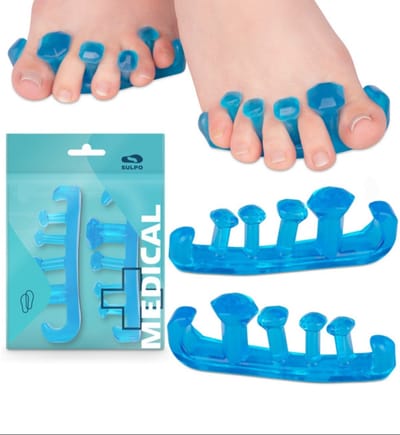 Silicone teenscheiders - Teenspreider, maat M, Teenseparators helpen om de tenen van elkaar te scheiden. Ze herstellen de correcte uitlijning van de tenen - separator