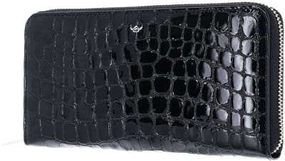 Golden Head Leren portemonnee Cayenne RFID Protect RV-Damenbörse 2822 Schwarz zwart