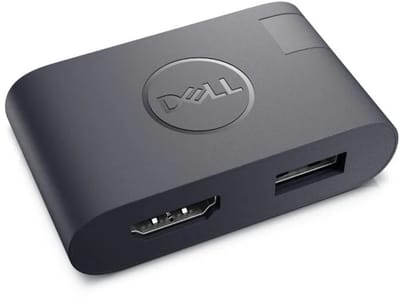 Dell DA20 - USB-C Multiport Adapter - 2-in-1 USB-C adapter - HDMI, en USB-A hub