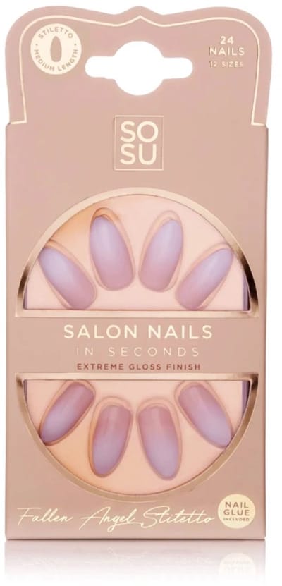 SOSU by SJ False Nails Fallen Angel- Kunstnagels - Nagels - Press on nails - Plaknagels - Nepnagels - 24 stuks - Beste Kwaliteit