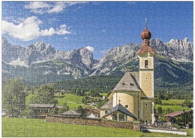 Puzzel 500 Stukjes - Wilde Kaiser Tiroler Alpen - Moeilijkheidsgraad Gemiddeld