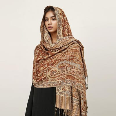 Bohemia Pashmina Hijab Sjaal Lange Moslim Kasjmier Sjaal Vrouwen Foulard Zachte Turban Hoofddoeken Voor Vrouwen Hoofdband Luxe brown