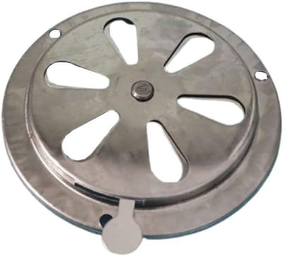 BBQ Grill Rookafvoer Ventilatieklep voor Oven - 125mm Vervangingsonderdeel voor Optimale Luchtstroom en Warmtebehoud