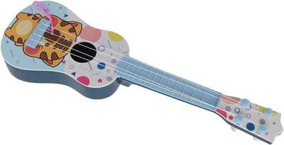 Speelgoed Ukelele - Muziekinstrument - Muziek Ontdekken - Verstelbare Snaren - 43 cm - Blauw