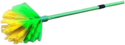 Ragebol met steel - Plumeau - Spinnenwebben verwijderen - Uitschuifbare steel - 110-210 cm - Rood/Geel