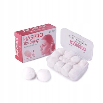 Haspro Wax Oordopjes - 6 Paar - Comfortabel en geluiddempend