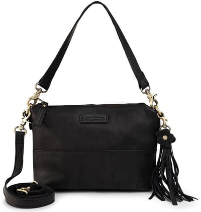 Bag2Bag Leren Schoudertas dames Nora Black