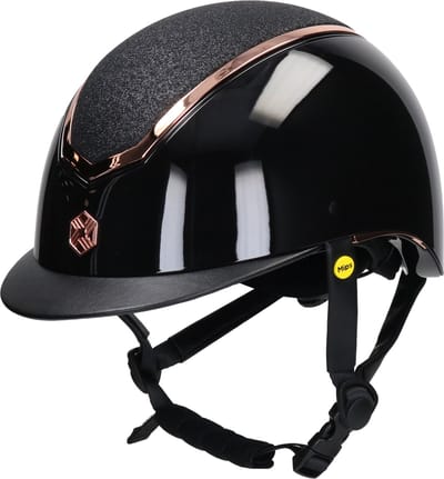 Charles Owen Veiligheidshelm Charles Owen Kylo Gloss Mips Zwart-goud
