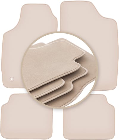 PREMIUM beige matten voor: Peugeot 306 break, stationwagen, hatchback 1993-2001