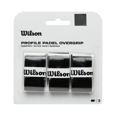 Wilson Profile Padel Overgrip Zwart 3-pack