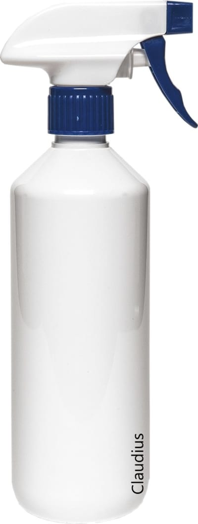 Lege Plastic Fles 500 ml PET wit - met blauwe spraykop - set van 10 stuks - Navulbaar - leeg