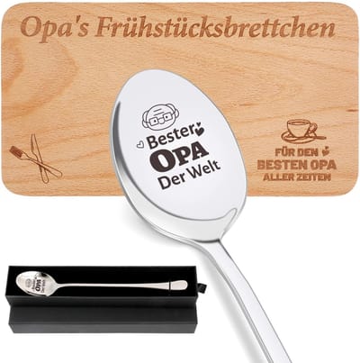 Allecto - Cadeau voor opa - Ontbijttafel met gravure - Beste opa aller tijden - Kerstcadeau voor opa - Gravure voor opa - Uniek geschenk voor opa